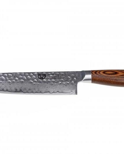 Gräwe hamret Damaskus Santoku kniv 18cm (67 lag)