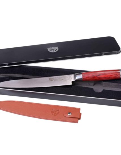 Gräwe Damaskus Fileterings/forskærer kniv 21cm (67 lag)